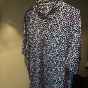 Rhoback Floral & Palm Leaf Polo